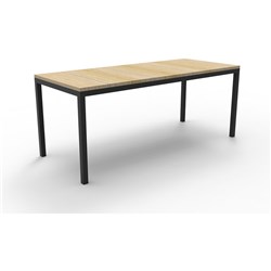 Steel Frame Table 1800 x 900 Natural Oak